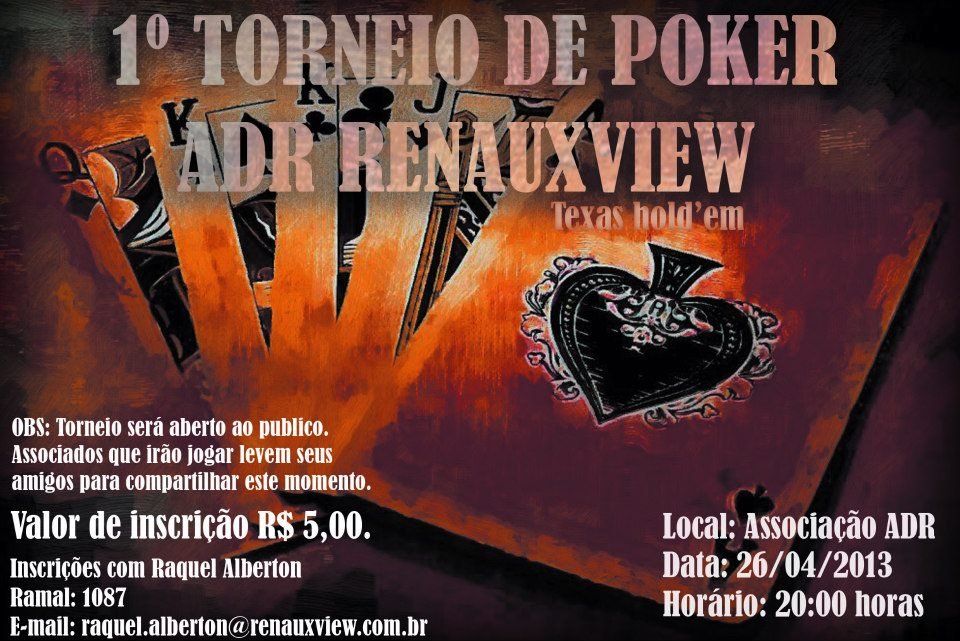 1º Torneio de Poker - Ano 2013